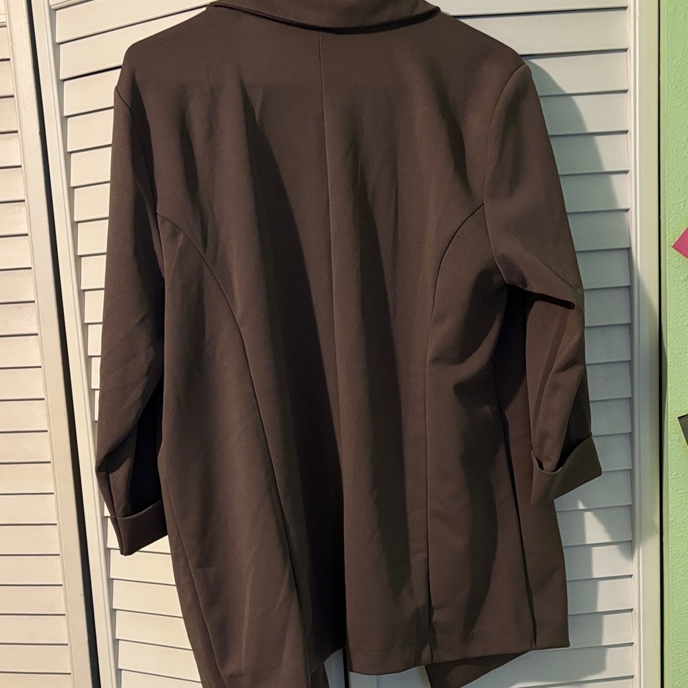 Maurices Women's Taupe Brown Blazer - Picture 6 of 7